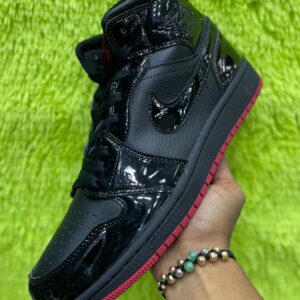 Nike Air Jordan 1 Mid Black Patent