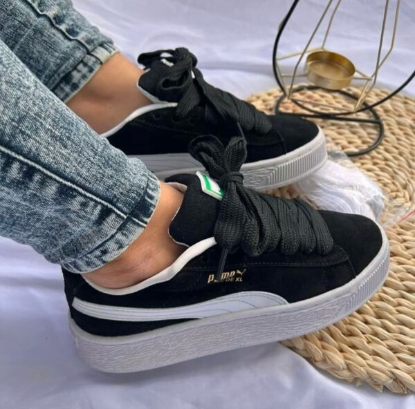 Puma Suede XL Negro Blanco